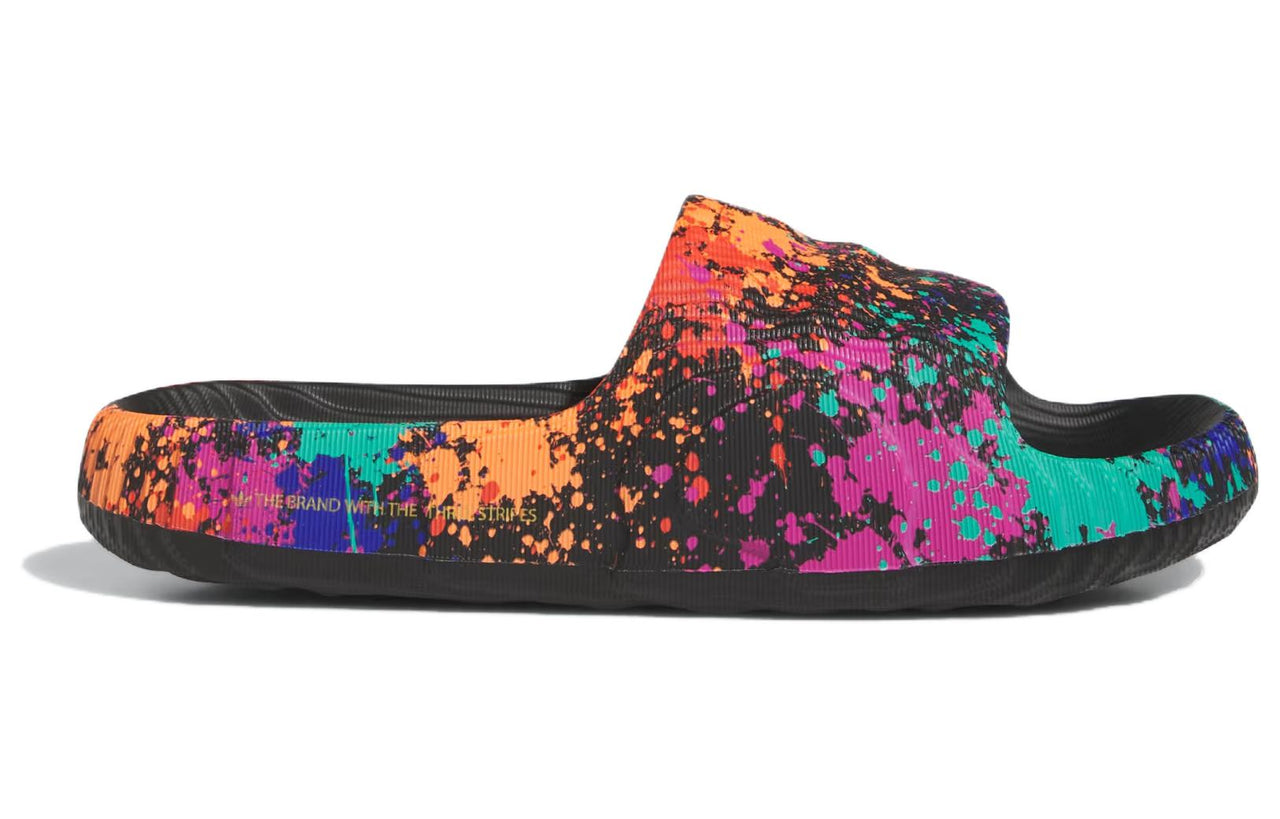 adidas Adilette 22 Slides 'Black Paint Splatter' IF1438