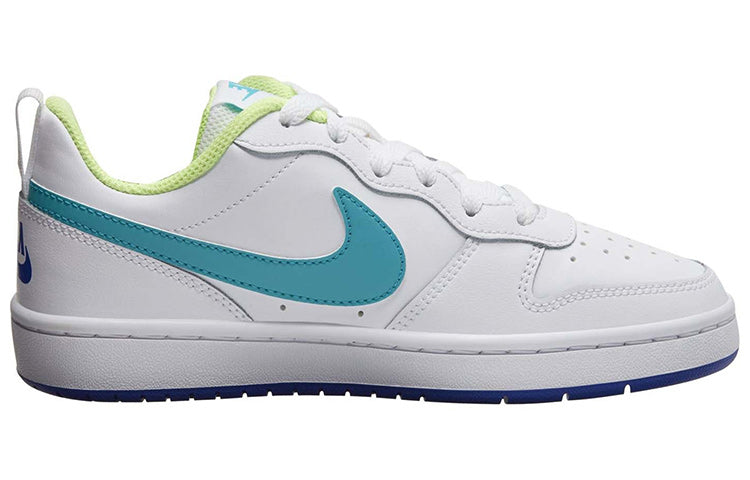 (GS) Nike Court Borough Low 2 'White Teal Blue' BQ5448-105