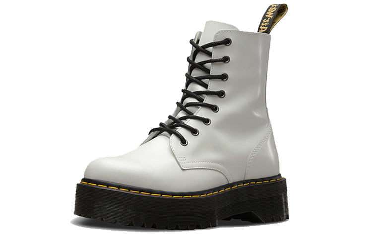 Dr. Martens Jadon Smooth Leather Platform Boot 'White' 15265100