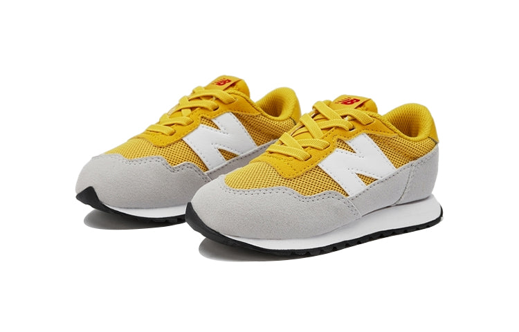 (TD) New Balance 237 Low-Top Running Shoes Yellow/Grey IH237HG1