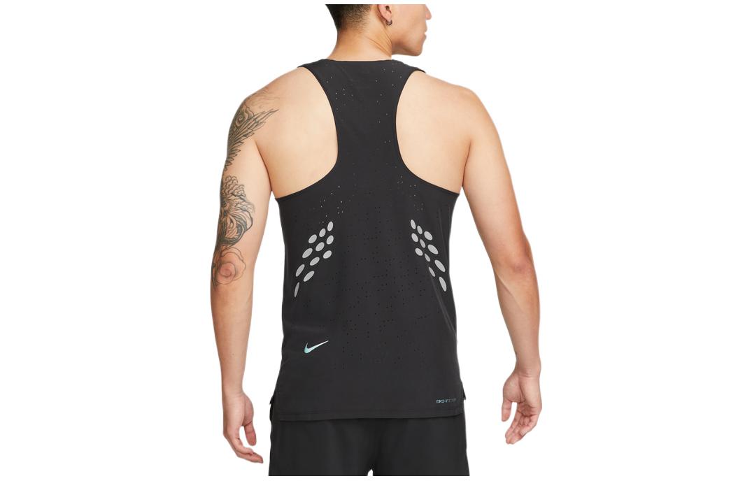 Nike Run Division Pinnacle Casual Breathable Quick Dry Solid Color Running Vest Black DM4776-010