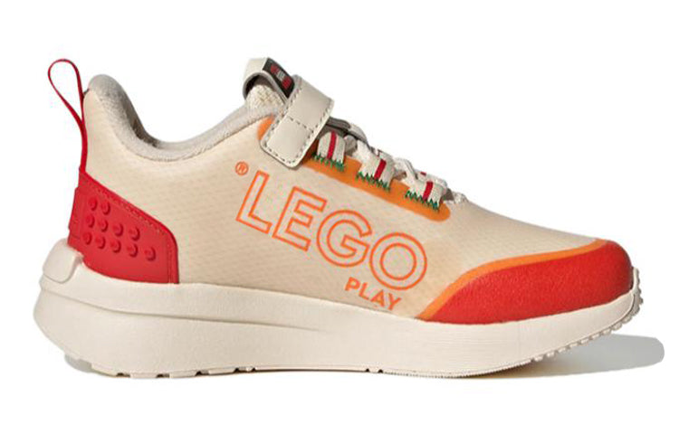 (PS) adidas LEGO x Racer TR Little Kid 'Ecru Tint Bahia Orange' GW4000