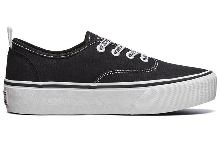 (WMNS) Skechers Marley Low-Top Sneakers Black 33280-BLK