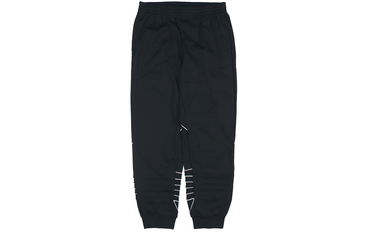 adidas originals B Trf Out Swtpt logo Printing Casual Knit Bundle Feet Sports Pants Black GF0223