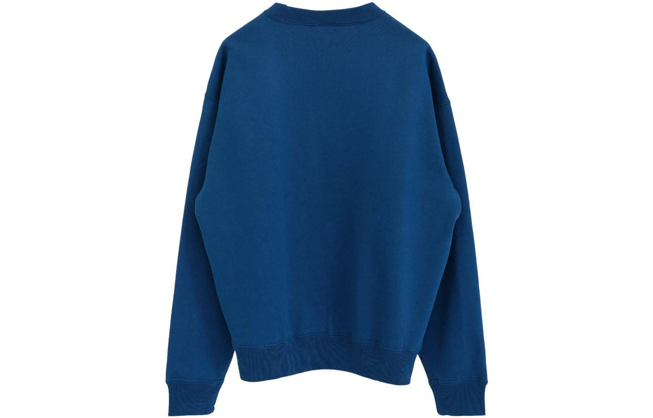Nike Round Neck Pullover Loose Long Sleeves Hoodie Men's Blue DA0318-460