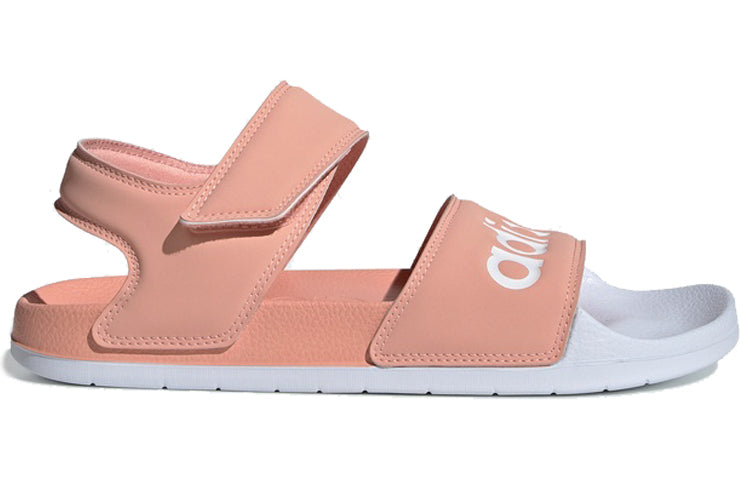 (WMNS) adidas Adilette Pink White Sandals 'Pink Blue' EE4109