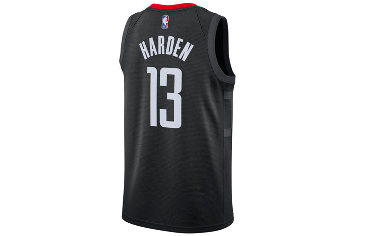 Air Jordan NBA SW Fan Edition 20-21 Season houston rockets LeBron James 13 Sports Basketball Jersey Black CV9478-016