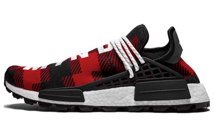 حذاء adidas x BBC x Pharrell Williams NMD Human Race Friends and Family 'Red Plaid' EF7389