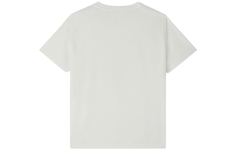 Men's KENZO Series Pattern Short Sleeve Creamy White FA5-5TS071-4V6-02