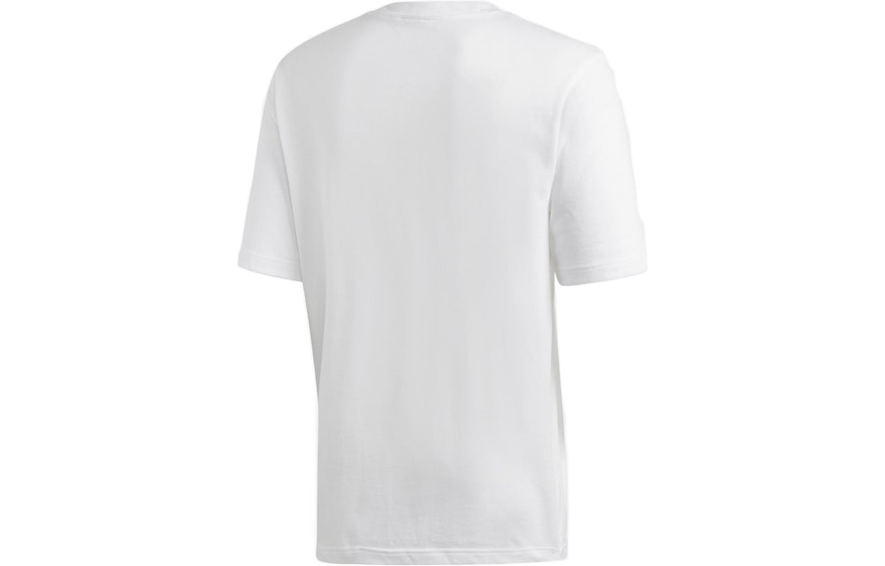 adidas originals Outline Tee Casual Cozy Round Neck Short Sleeve White DV1562