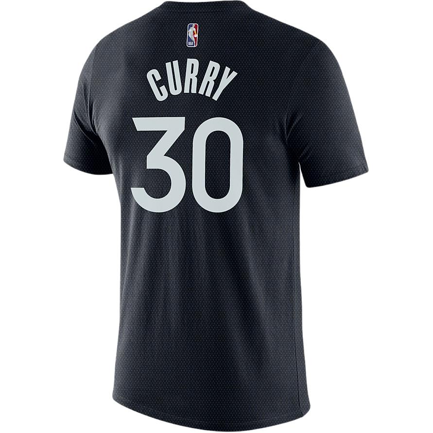 Nike NBA Stephen Curry Warriors T-Shirt 'Black White' DM0406-010