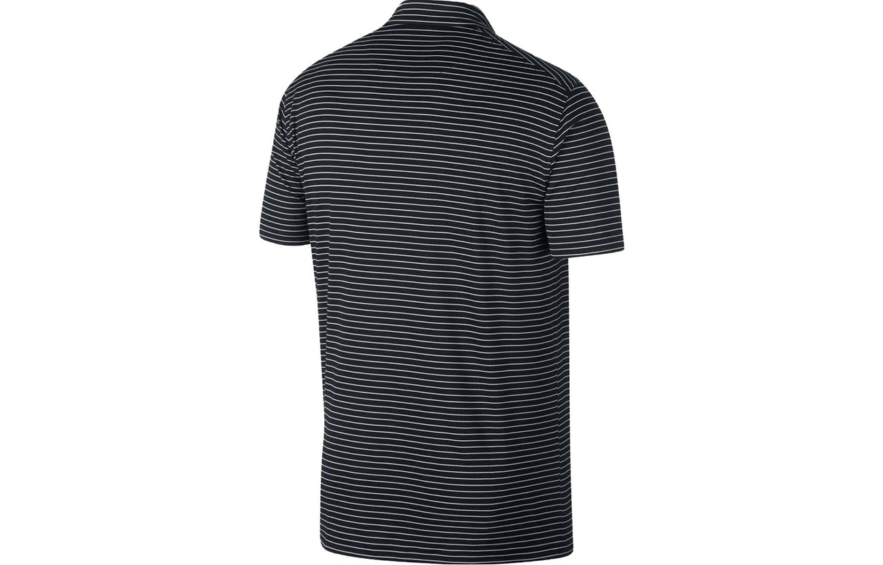 Nike Dri-fit Striped Golf Polo Shirt 'Black Summit White' AJ5482-010