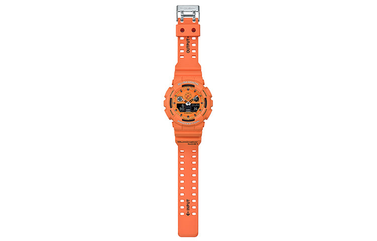 CASIO G-Shock Analog-Digital 'Orange Red' GA-100RS-4A