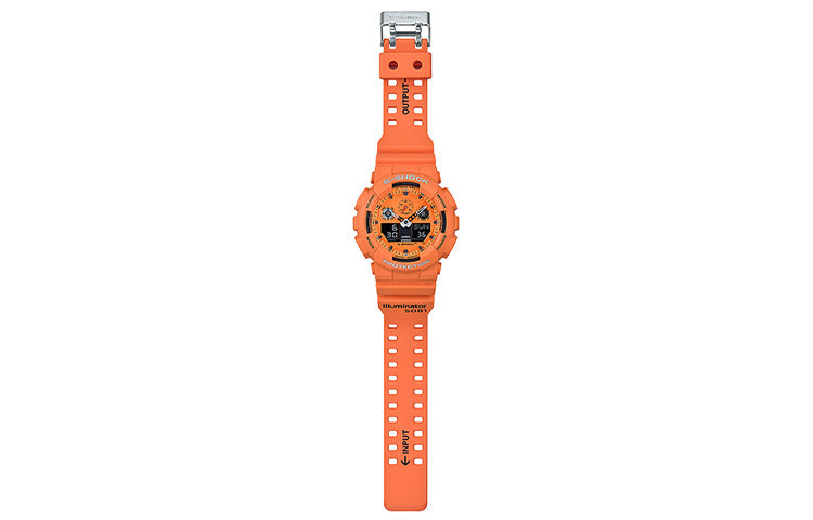 CASIO G-Shock Analog-Digital 'Orange Red' GA-100RS-4A