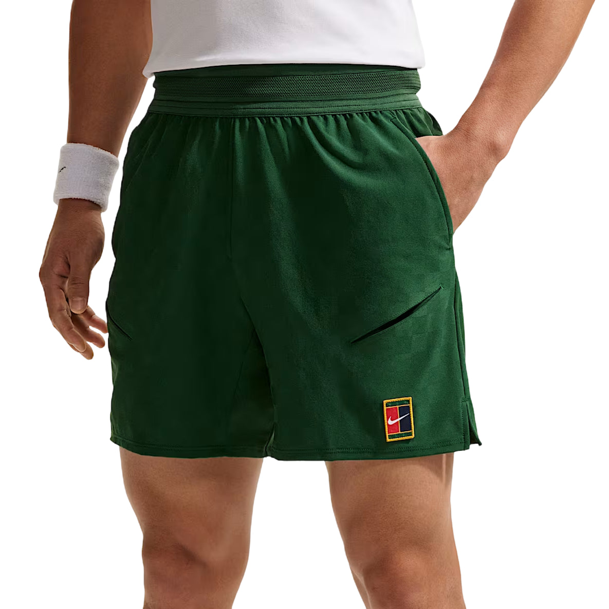 Nike Court Slam Dri-FIT Shorts Asia Sizing 'Gorge Green' IB1044-341