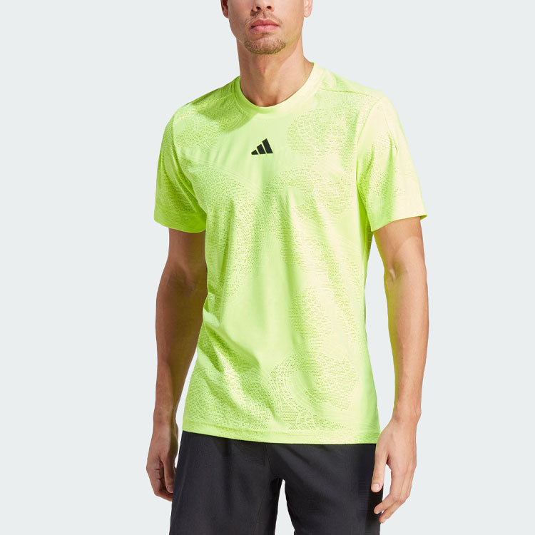 adidas AEROREADY FreeLift Pro Tennis Tee 'Lucid Lemon' IK7108
