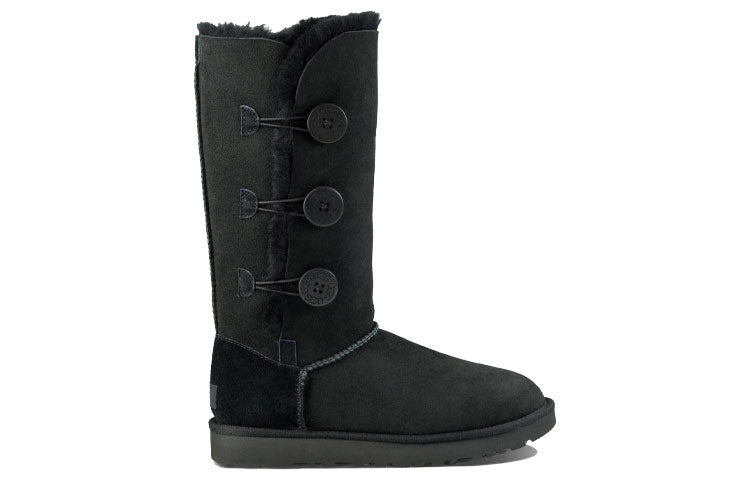(WMNS) UGG Bailey Button Triplet II Boot High Top Black 1016227-BLK