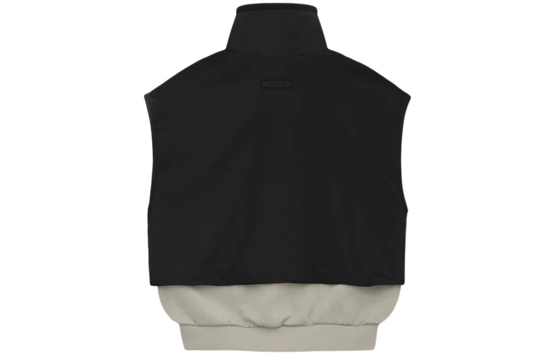 Fear of God Essentials SS24 Nylon Fleece Mockneck Vest 'Seal Jet Black' 202SP244295F