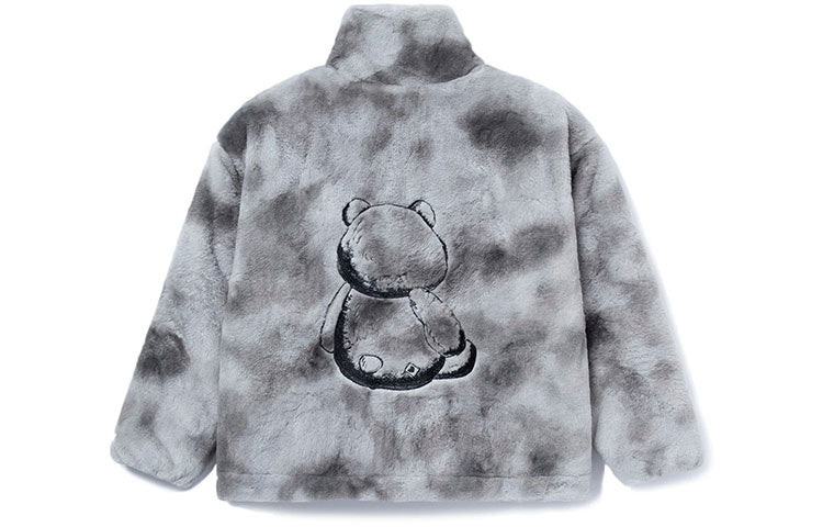 (WMNS) Li-Ning x Disney Toy Story Lotso Logo Polar Fleece Jacket 'Grey Black' AFMR008-3