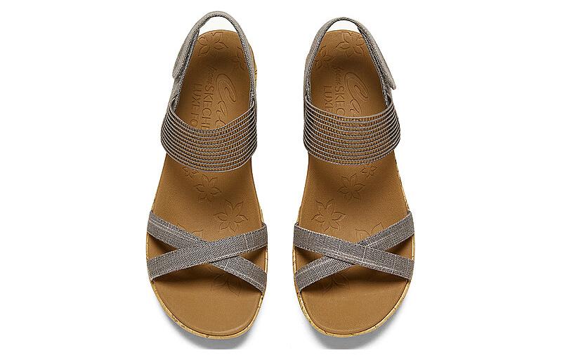(WMNS) Skechers Cali Beverlee Casual Outing 'Grey Khaki' 119323-MVE