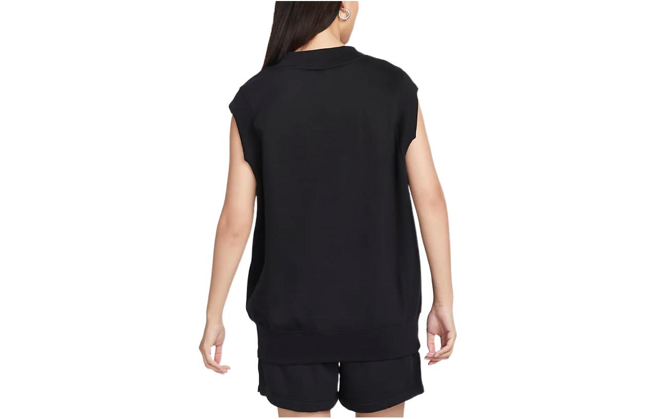 (WMNS) Nike Sportswear Phoenix Fleece Oversized Vest 'Black' DQ6760-010