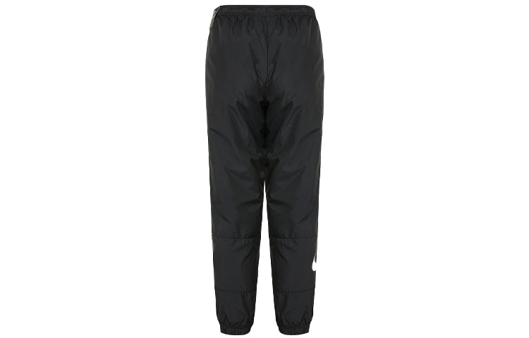 (WMNS) Nike Nsw Stmnt Wvns Pant Running Training Colorblock Knit Sports Pants/Trousers/Joggers Autumn Black DC0041-010
