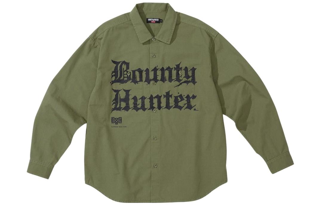 Supreme x BOUNTY HUNTER FW23 Week6 Ripstop Shirt 'Olivegreen' SUP-FW23-115