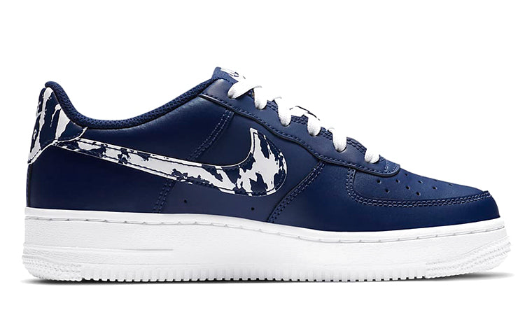 (GS) Nike Air Force 1 LV8 1 'Splatter Swoosh - Blue Void' CZ7878-400