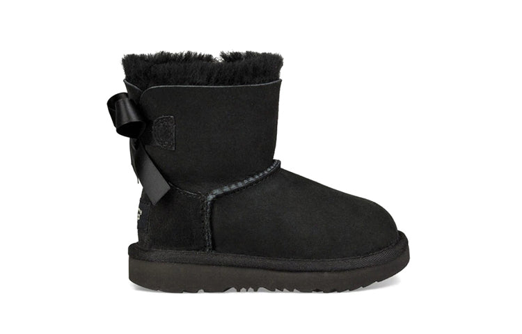 (PS) UGG Mini Bailey Bow II Snow Boots Black 1017397T-BLK