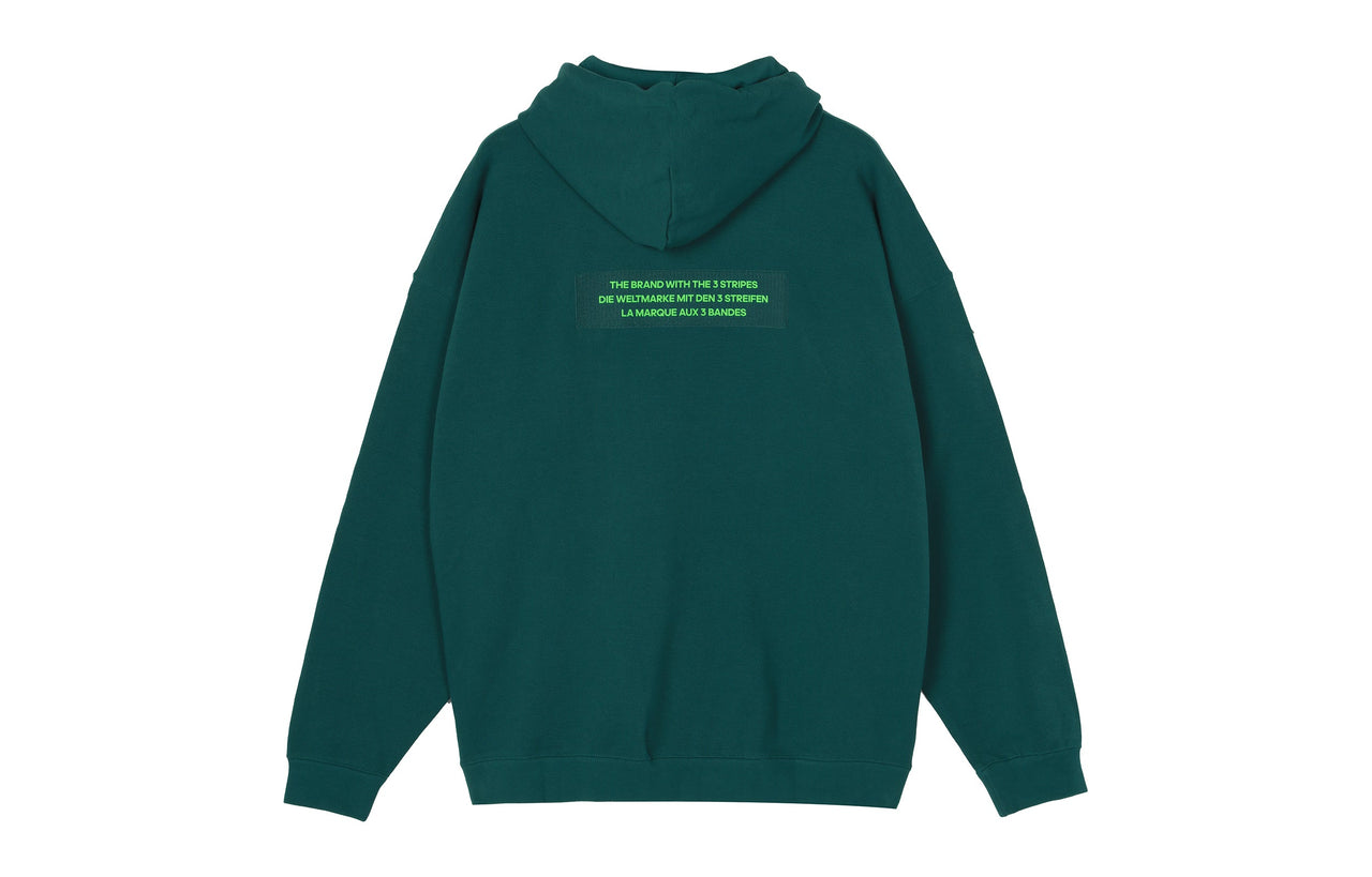 Men's adidas originals Big Trfl Contrasting Colors Logo Sports Forest Green H09351