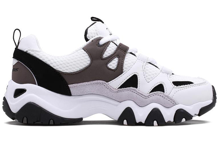 (WMNS) Skechers D'lites 2.0 'Black White Grey' 99999693-WBGY