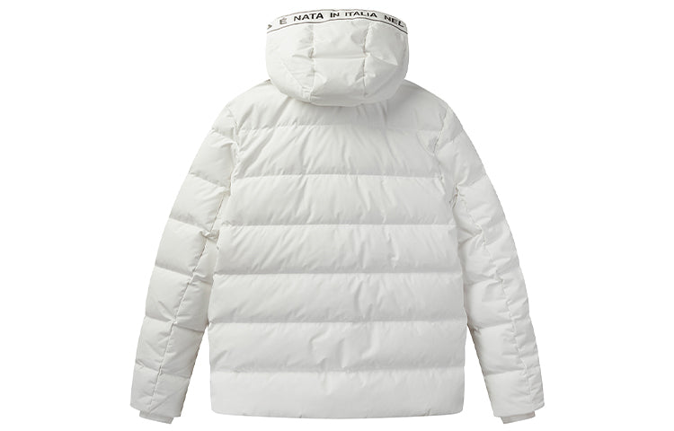 Men's FILA Stay Warm Hooded Down Jacket White F61M048921F-WT