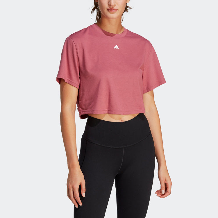 (WMNS) adidas Studio Tee 'Pink' IB8563