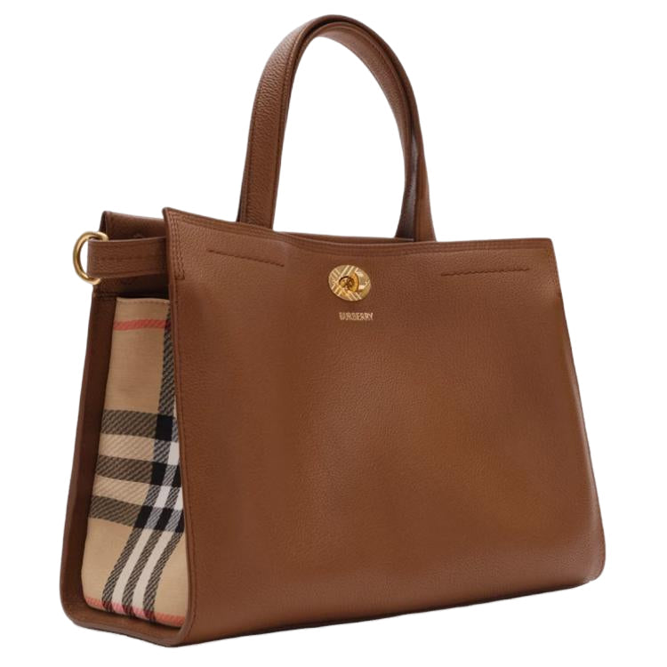 (WMNS) Burberry Small Cotswolds Check Tote 'Hazel Brown' 81290611