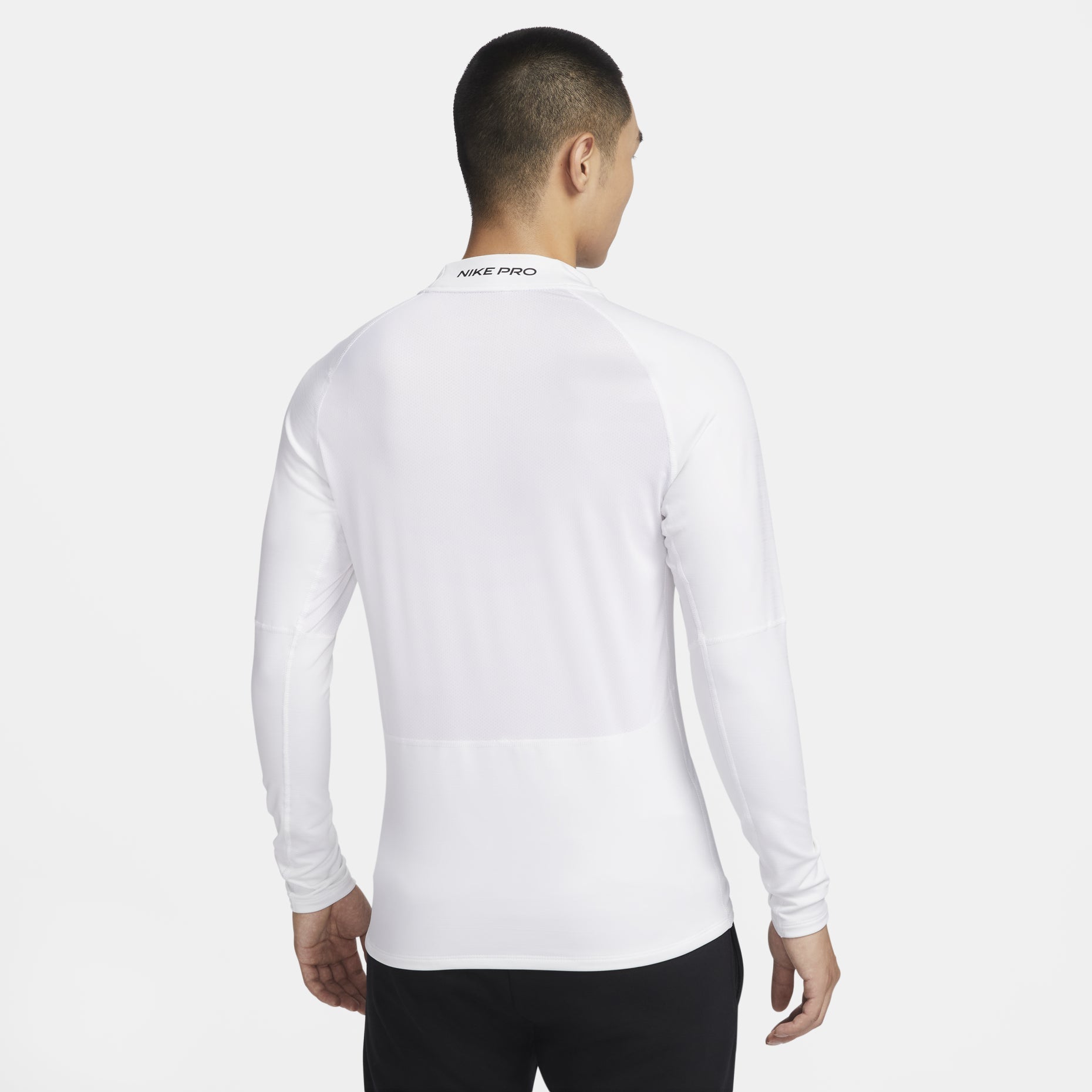 Nike Pro Dri-FIT Fitness Mock-Neck Long-Sleeve T-shirt 'Whiet' FB8516-100