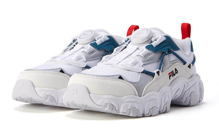 (GS) FILA Fluid Sneakers 'White Grey Teal' K15B211113FWS