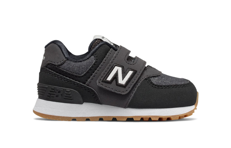 (TD) New Balance 574 Hook & Loop 'Black White' IV574DMK