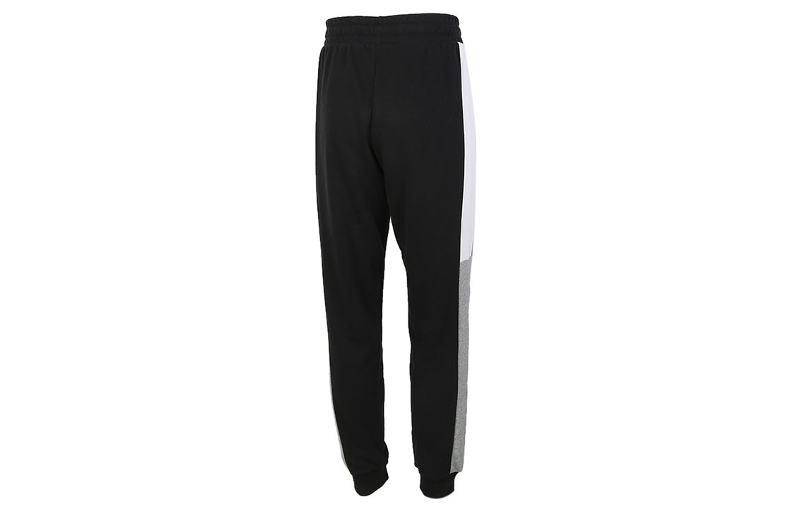 PUMA Block Sweatpants 'Black White Grey' 587158-01