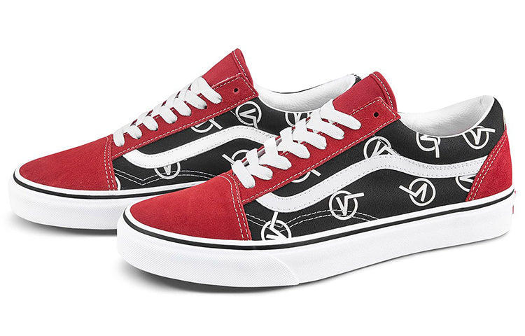 Vans Old Skool Vlogo 'Black Red' VN0A4U3B17B