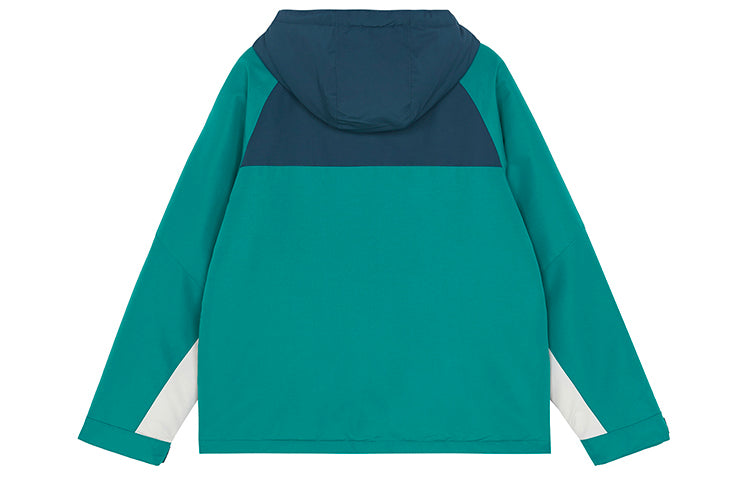 New Balance Color Block Windbreaker 'Teal White Aqua' AMJ13330-NML