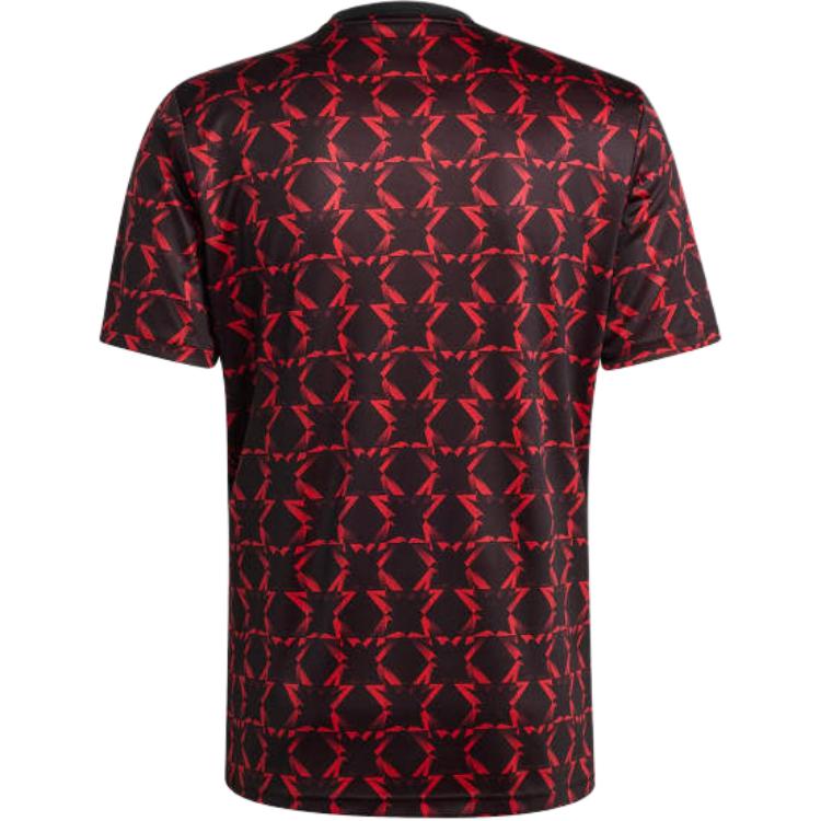 adidas Manchester United Pre-Match Soccer Jersey Asia Sizing 'Black Red' IT1996