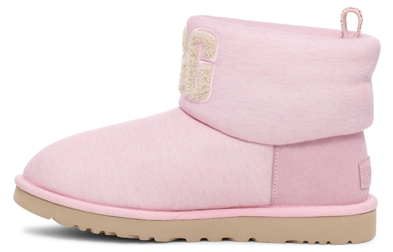 (WMNS) UGG Classic Mini Fur Jersey Cozy Boot 'Pink' 1144290-PNKM
