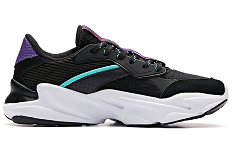 (WMNS) ANTA Life Retro 'Dad Shoes Black Green' 12838808R-5