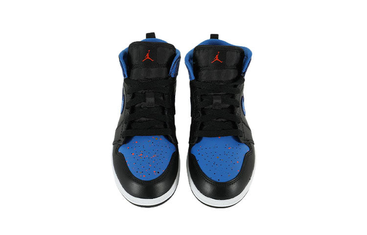 (PS) Air Jordan 1 Mid 'Royal Splatter' 640734-048