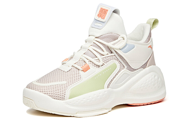 (WMNS) ANTA Life Series Sneakers Mid 'Oatmeal White' 122048080-1