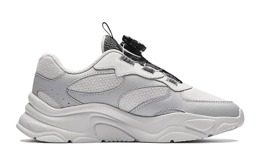(GS) ANTA Running Series Sneakers 'White Grey Black' A312418801-3