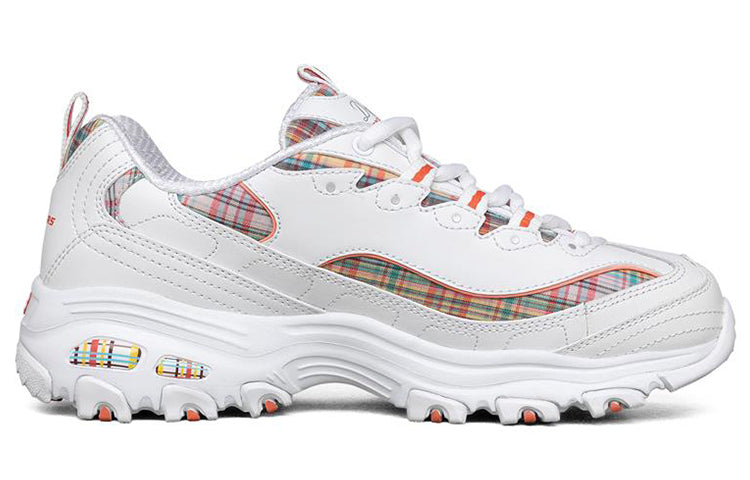 (WMNS) Skechers D Lites 1.0 Low Top Running Shoes White 149467-WMLT