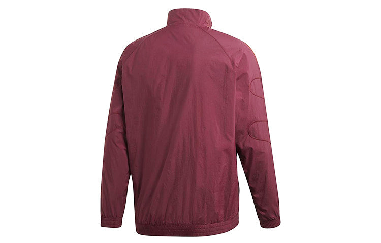 adidas Originals Flamestrike Woven Track Top 'Maroon Orange' DU8132