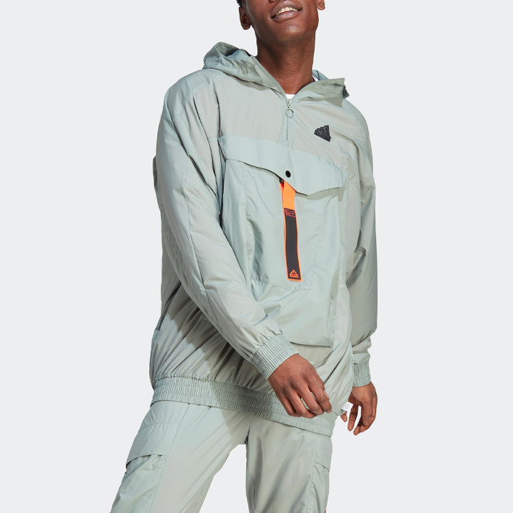 adidas City Escape Premium Windbreaker 'Silver Green' IC3725