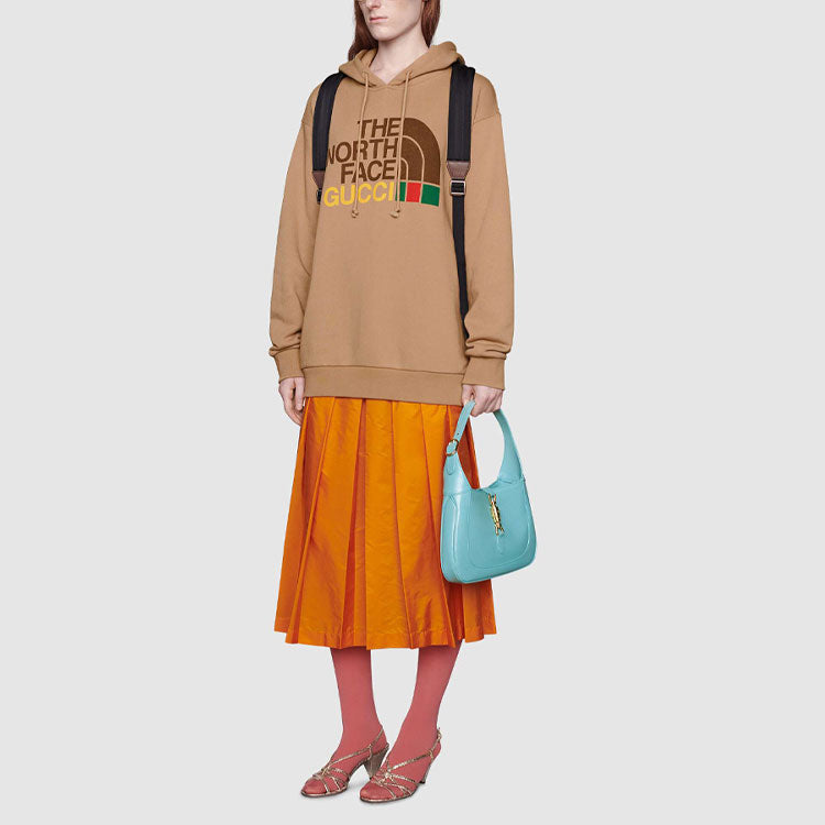 (WMNS) Gucci x The North Face Cotton Hoodie 'Brown' 615061-XJDBY-2597